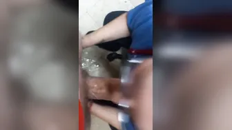Red bj cougar sloppy head cum drink