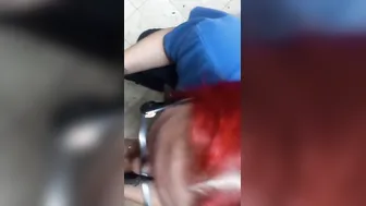 Red bj cougar sloppy head cum drink