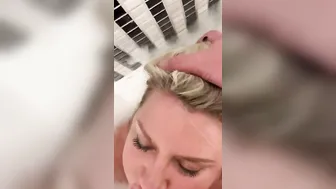 Me blowing penis
