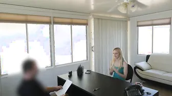 LOAN4K. Stripper shows the bank manager how well she can
