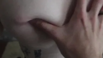 Naughty Closeup Fellatio - Cum on Breasts