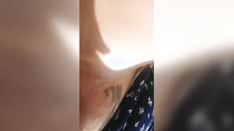 bimbos Peeing outdoor three