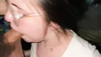 VOLUPTUOUS WHITE WOMEN INSIDE GLASSES  HARDCORE FACE BANGED  W/ Gigantic Facial inside The End