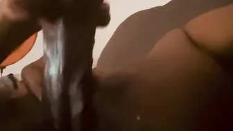 CREAMY BLACK MASTURBATION