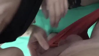 Nailed a bitch and cum on her stomach and she ate all the sperm The goddess ejaculates rough and moans