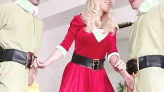 2 Step sons Fucks Their Step Milf on Christmas Day