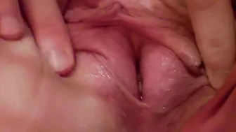 POUNDING crystal vibrator into my tight  DRIPPING bbw SNATCH