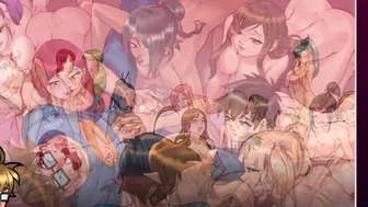 Harem Hero one SplitBang Redhair Nico Robin with Sanji Fcking Bunny women Rough