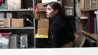 Sexsual Eighteen Caught Shoplifting and Pounded By Santa