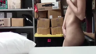 Sexsual Eighteen Caught Shoplifting and Pounded By Santa