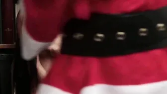 Slender Shoplifter Screwed by Santa inside Security Room