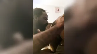 CHRISTMAS EVE GIFT WAS TOO LICK GIGANTIC BUTT BLACK TWAT AND SUCK HER BOOTY