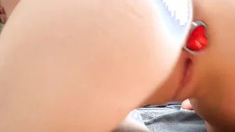 Public Sex with Adorable Pussycat ANAL with Deep Cum into Fit BUTT JessiJek
