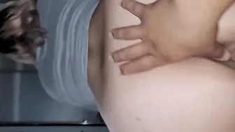 pov Freaky fiance riding hubby reverse cowgirl with asshole showing