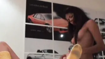 Carina 18 year old and Dyke friend Rubbing tight snatch
