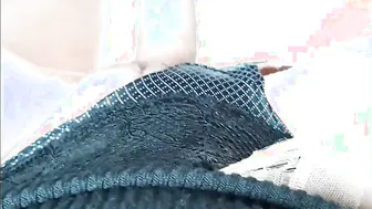 Impatiently tearing stockings to pounded her ending with big jizzed