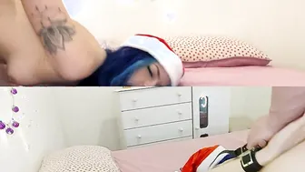 Olha o que eu ganhei de natal - squirting dogstyle rides xmass amateur lovers