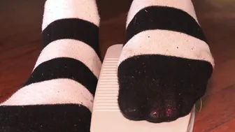 Pedal Pump Bondage While Sewing