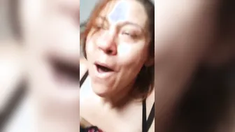 Hard rough face fucked and bent over anal for hotwife Sunshyne
