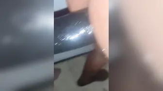 Gf fucks BF with big sex toy strap on