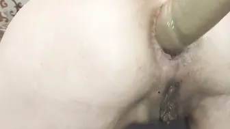 stretches twat fucks anal stretches anal hole with a medical speculum