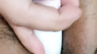 Cunt fucking with dildo