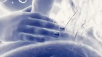Step sister ride penis and massage my penis till I cum on her boobs before parents got home
