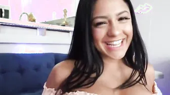 Curvy Hispanic comes over for a wild quickie