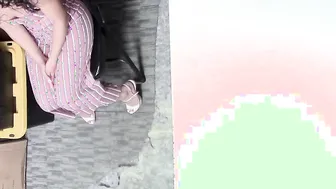 Curly Hair Barely Legal Caught Thieving and Getting Banged