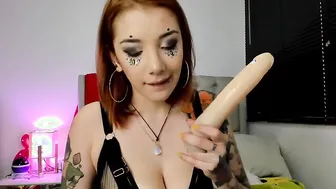 Red Head otaku with inked body and huge jugs knows how