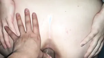 pawg spreads butt for both holes