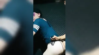 Gigantic cock cum inside gigantic butt stepsister / cum into her butt