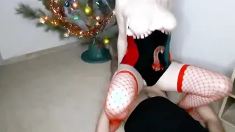 I let my neighbors nailed me inside the twat-A amazing gift for Christmas