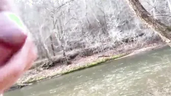 Warm winter day down on the water
