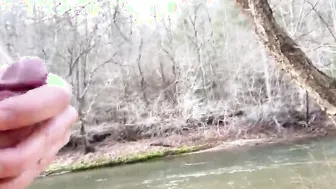 Warm winter day down on the water
