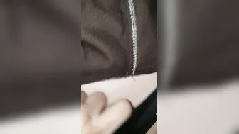 Cumshot on the hood of a vehicle