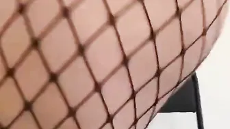 Fucking myself with a toy inside a hot fishnet. Aziza