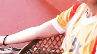 Smoking Amateur Sexy Caught On Roof Top Having Fun