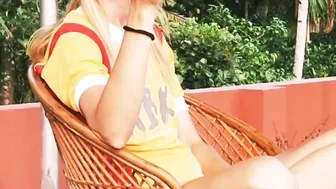 Smoking Amateur Sexy Caught On Roof Top Having Fun