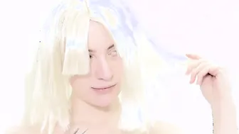 Submissive bitch getting her hair chopped off