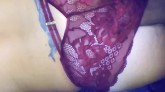 Beauty underwear and anal jizzed