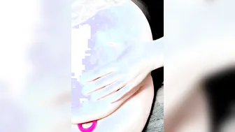 Inked BBW with gigantic round booty vibrating booty plug spanking and watch of beautiful asshole