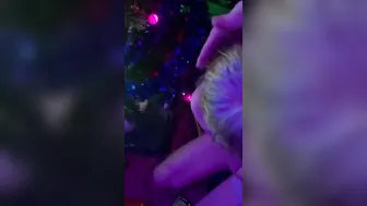 Sucking Off before Christmastree