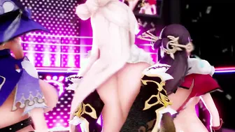 [genshin MMD] Genshin Prostitution Comfort bimbos Super Sexy Night Kiss Version one
