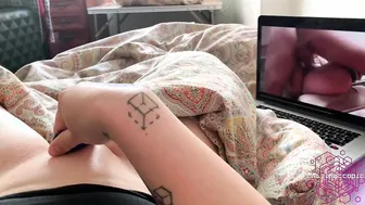 many noisy orgasms watching porn. Love being home alone