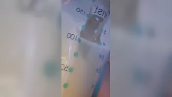 CLOSE UP pumping SQUIRT breast milk in bag GIGANTIC bbw BOOBIES