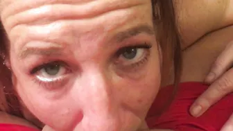 Rachel Highandhorny22 point of view Fellatio Jizzes on Hooters and Face