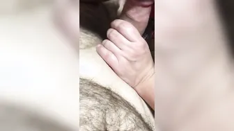 Wifey blows dick inside college girl outfit