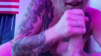 He jizzes all over my face from a oral sex and I drink