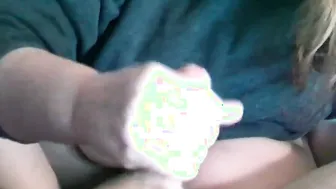 BBW bimbo blows my thick penis